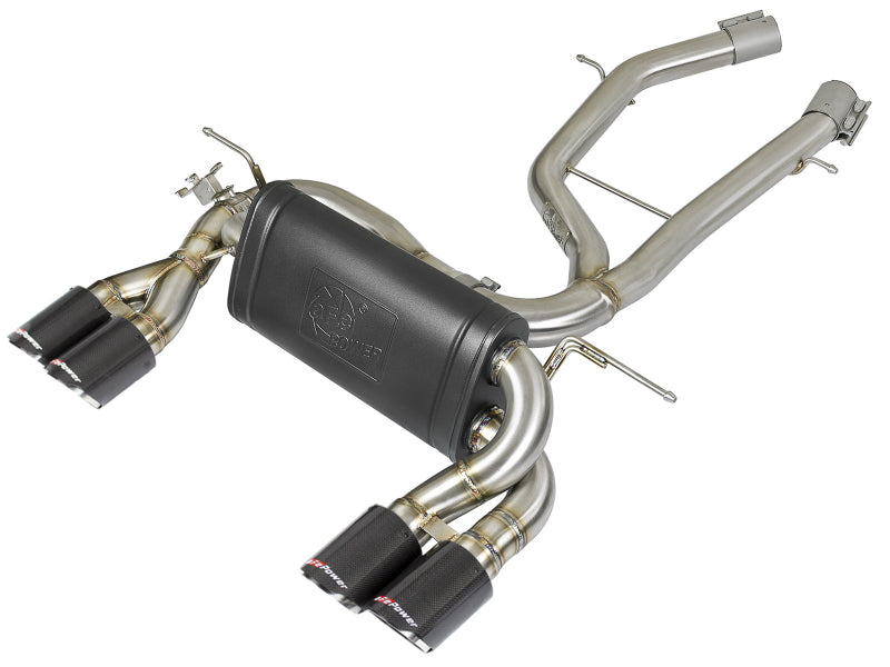 aFe MACH Force-Xp 2-1/2in Stainless Steel Axle Back Exhaust w/CF 15-19 BMW M3/M4 (F80/82/83) - GTR Auto