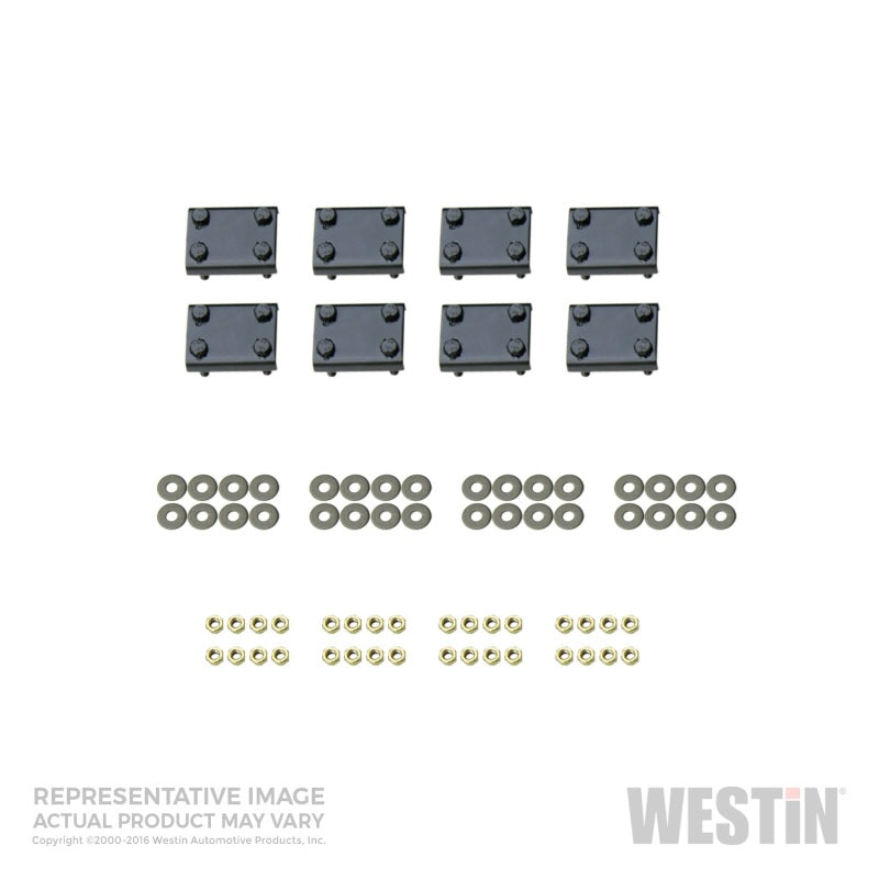 Westin 1998-2001 Dodge Ram Quad Cab 1500 Premier Oval Nerf Step Bar Mount Kit - Black - GTR Auto