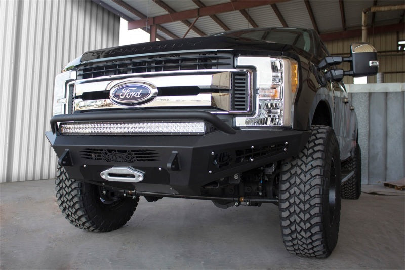 Addictive Desert Designs 17-18 Ford F-250 HoneyBadger Front Bumper w/ Winch Mount - GTR Auto