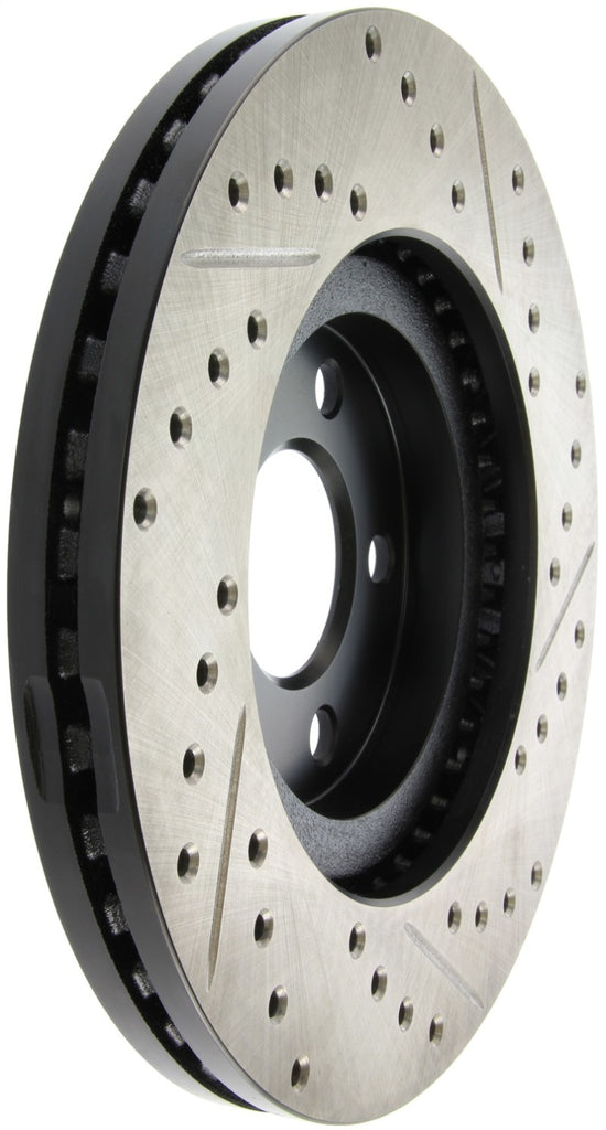 StopTech 03-09 Chrysler PT Cruiser Tur / 03-05 Dodge Neon SRT-4 Front Right Slotted & Drilled Rotor - GTR Auto