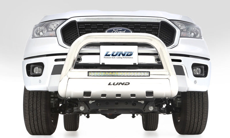 Lund 20-22 GM 2500HD/3500HD Bull Bar w/Light & Wiring - 304 Stainless Steel - GTR Auto
