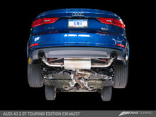 Load image into Gallery viewer, AWE Tuning Audi 8V A3 Touring Edition Exhaust - Dual Outlet Diamond Black 90 mm Tips - GTR Auto