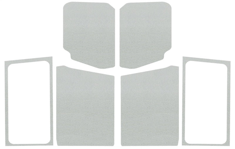 DEI 18-23 Jeep Wrangler JL 2-Door Boom Mat Complete Headliner Kit - 7 Piece - White - GTR Auto