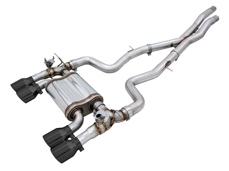 AWE Tuning BMW F8X M3/M4 SwitchPath Cat-Back Exhaust - Diamond Black Tips - GTR Auto