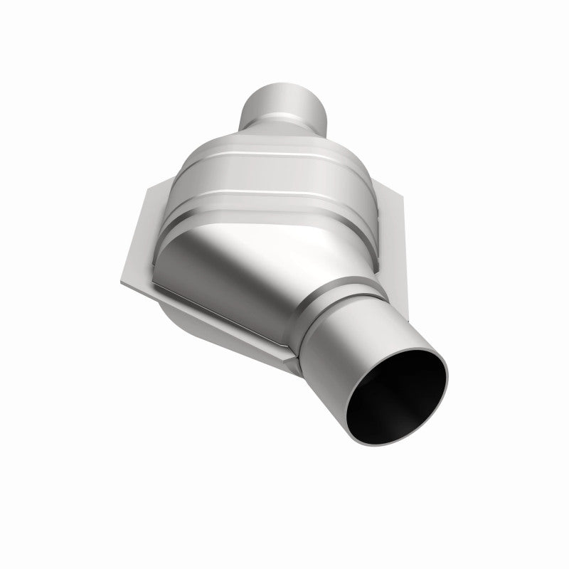MagnaFlow Universal Catalytic Converter 2in Inlet/Outlet Angled Offset/Center Oval (California)
