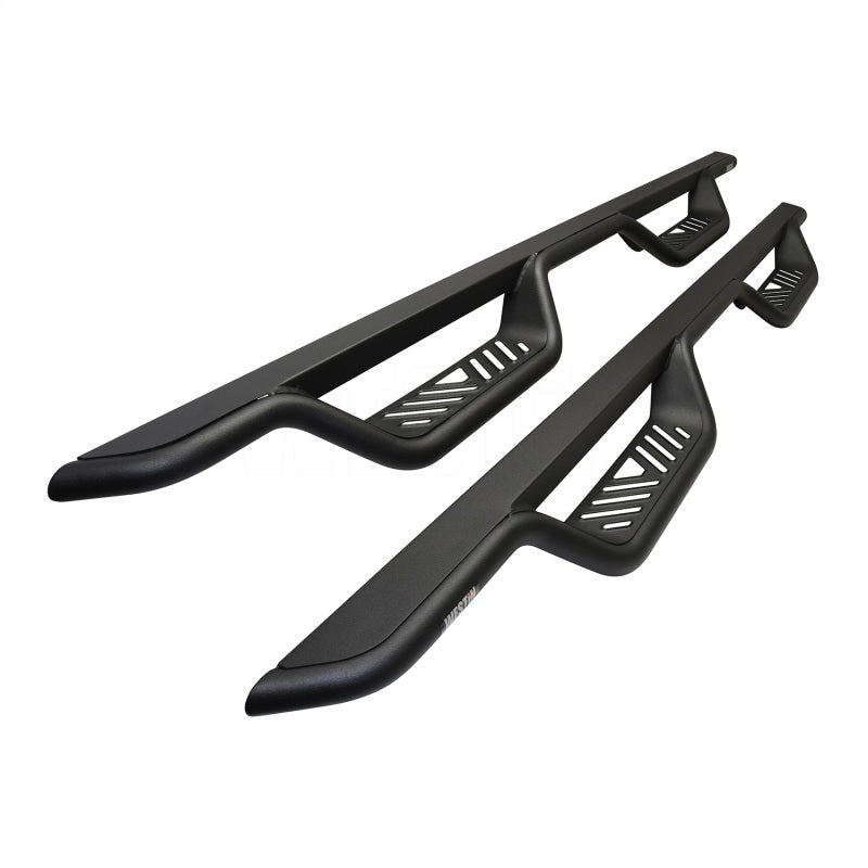 Westin 14-18 Chevrolet Silverado/GMC Sierra Crew Cab Outlaw Nerf Step Bars (Excl. Diesel) -Text. Blk - GTR Auto