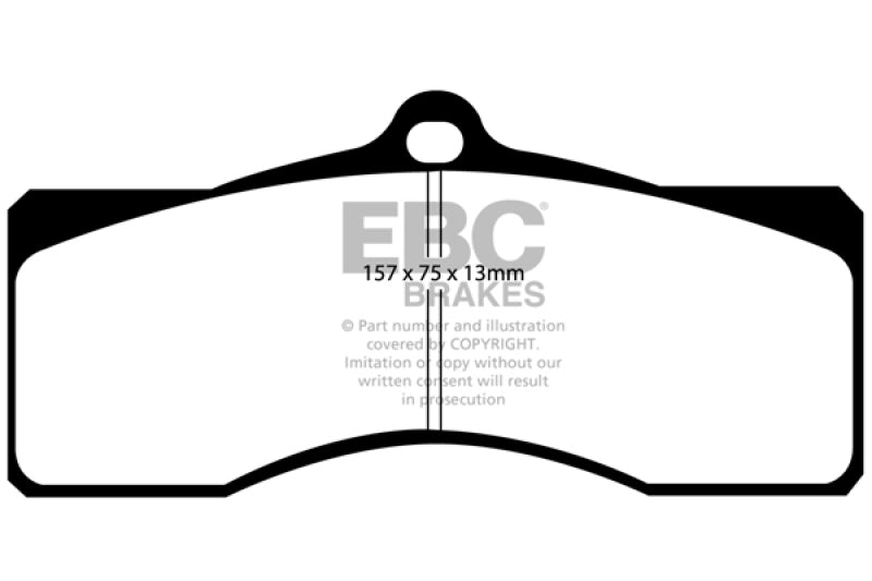 EBC 68-69 Chevrolet Camaro (1st Gen) 4.9 Bluestuff Front Brake Pads DP51155NDX