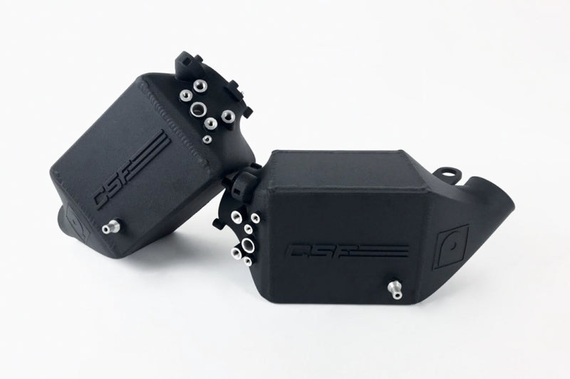 CSF 12-16 BMW M5 (F10) / 12-18 BMW M6 (F06/F12/F13) Twin Charge-Air-Cooler Set - Crinkle Black - GTR Auto