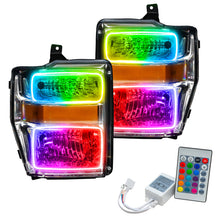 Load image into Gallery viewer, Oracle 08-10 Ford F250 Pre-Assembled Halo Headlights Chrome Housing- w/Simple Controller