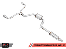 Load image into Gallery viewer, AWE Tuning Volkswagen GTI MK7.5 2.0T Touring Edition Exhaust w/Chrome Silver Tips 102mm - GTR Auto