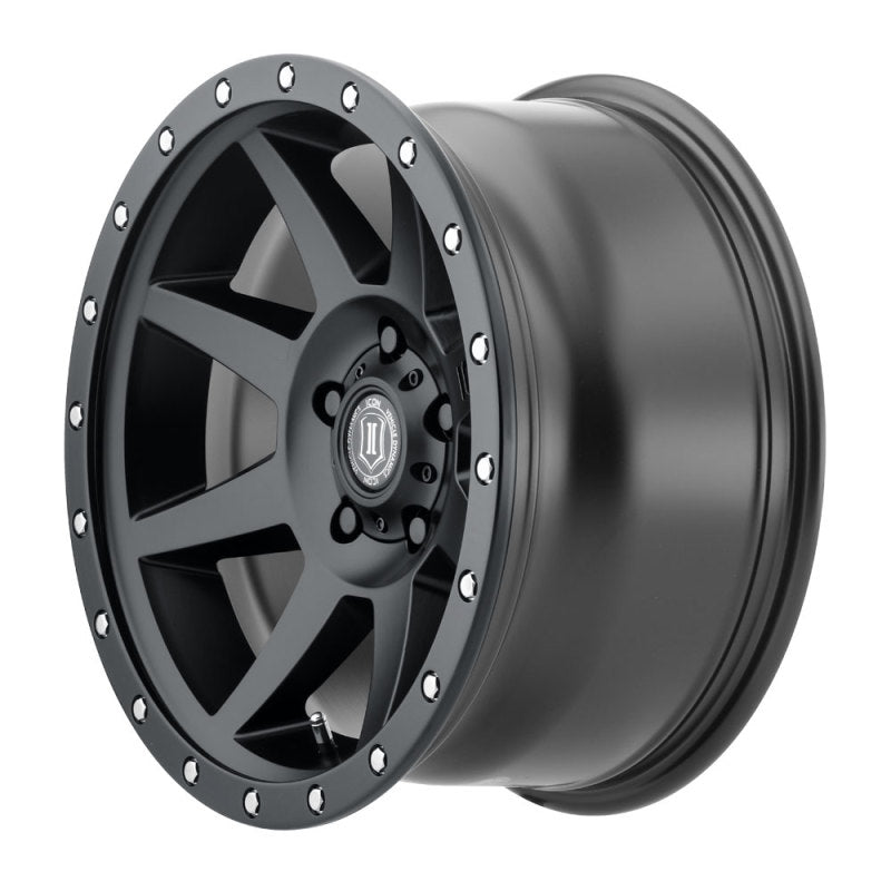 ICON Rebound Pro 17x8.5 5x4.5 0mm Offset 4.75in BS 71.5mm Bore Satin Black Wheel - GTR Auto