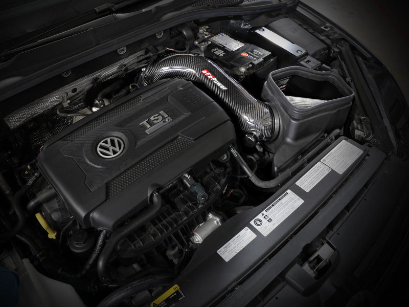 aFe 15-19 VW Golf R (MKVII) L4-2.0L (t) Track Series Carbon Fiber Intake System w/ Pro DRY S Filter - GTR Auto