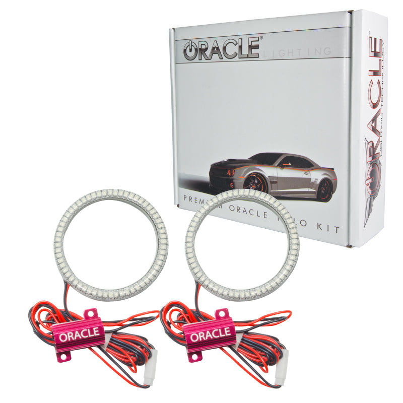 Oracle Ford Mustang V6 13-14 WP LED Projector Fog Halo Kit - White - GTR Auto