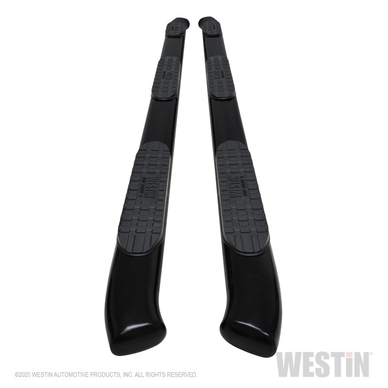 Westin 2020 Chevy Silverado 2500/3500 Crew Cab (6.5ft Bed) PRO TRAXX Oval W2W Nerf Step Bars - Black - GTR Auto