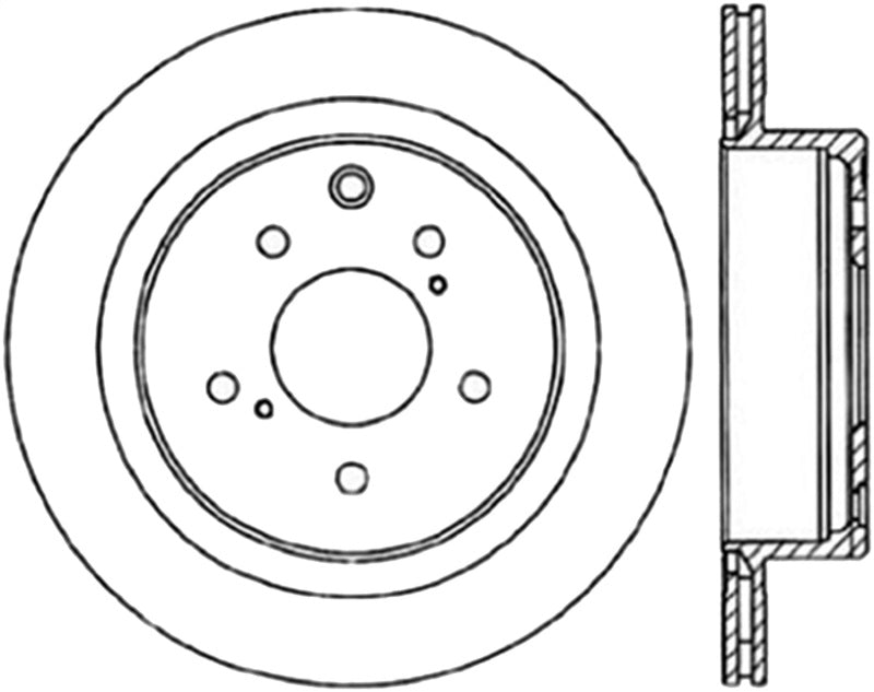 StopTech Power Slot 6/89-96 Nissan 300ZX Slotted & Drilled Left Rear Rotor - GTR Auto