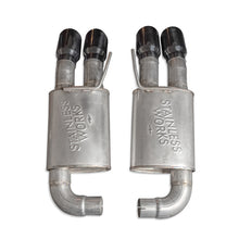 Load image into Gallery viewer, Stainless Works 18-21 Mustang GT Axle Back Legend Exhaust - Black Tips