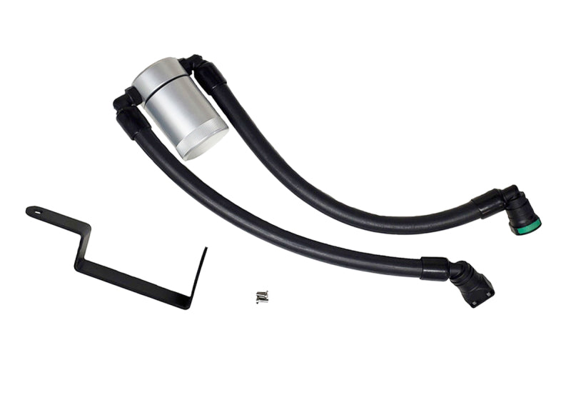 J&L 13-19 Ford Explorer Sport EcoBoost V6 Passenger Side Oil Separator 3.0 - Clear Anodized - GTR Auto