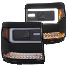 Load image into Gallery viewer, ANZO 16-17 Chevy Silverado 1500 Prjctr. Headlight Plank Styl. w/Amber (Only Work w/HID Equip. Truck) - GTR Auto