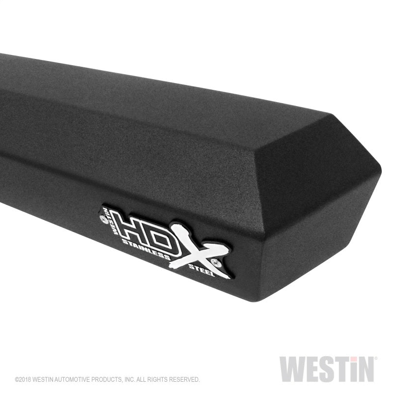 Westin 07-21 Toyota Tundra DC HDX Stainless Drop Nerf Step Bars - Tex. Blk - GTR Auto