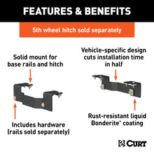 Load image into Gallery viewer, Curt 00-06 Toyota Tundra Custom 5th Wheel Brackets