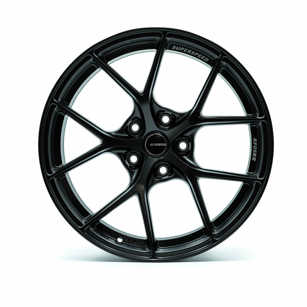 RF05RR Flow Form Matt Black 19x10.5 +35 5x112 CB66.6 Cone seat