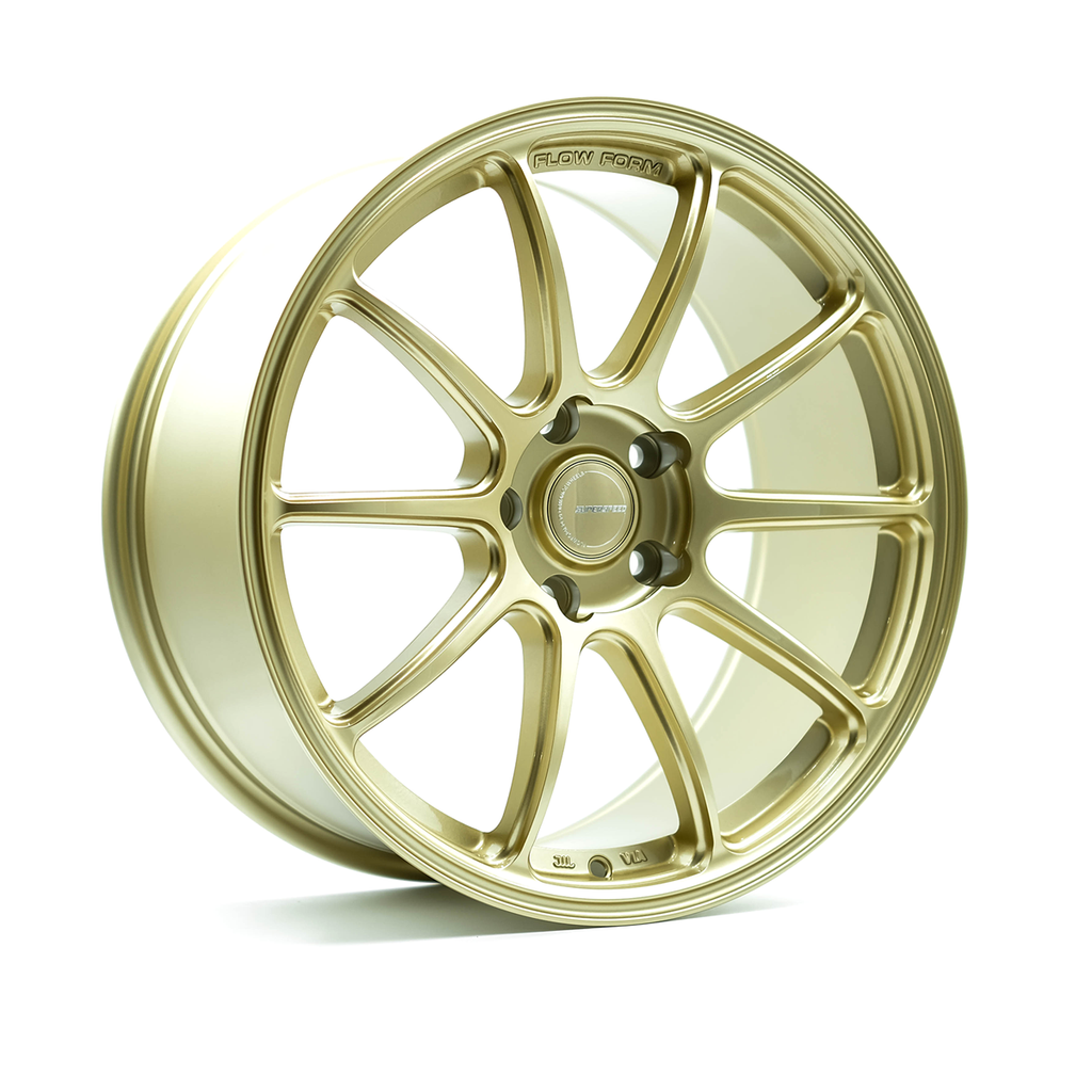 RF03RR Flow Form Gold 18x8.5 +35 5x114.3 CB73.1 Cone seat