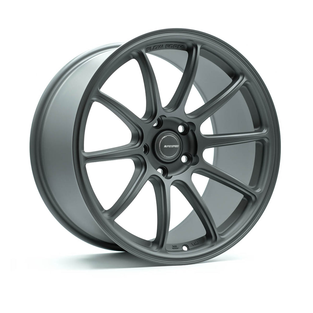 RF03RR Flow Form Matt Gunmetal 18x9.5 +38 5x114.3 CB73.1 Cone seat