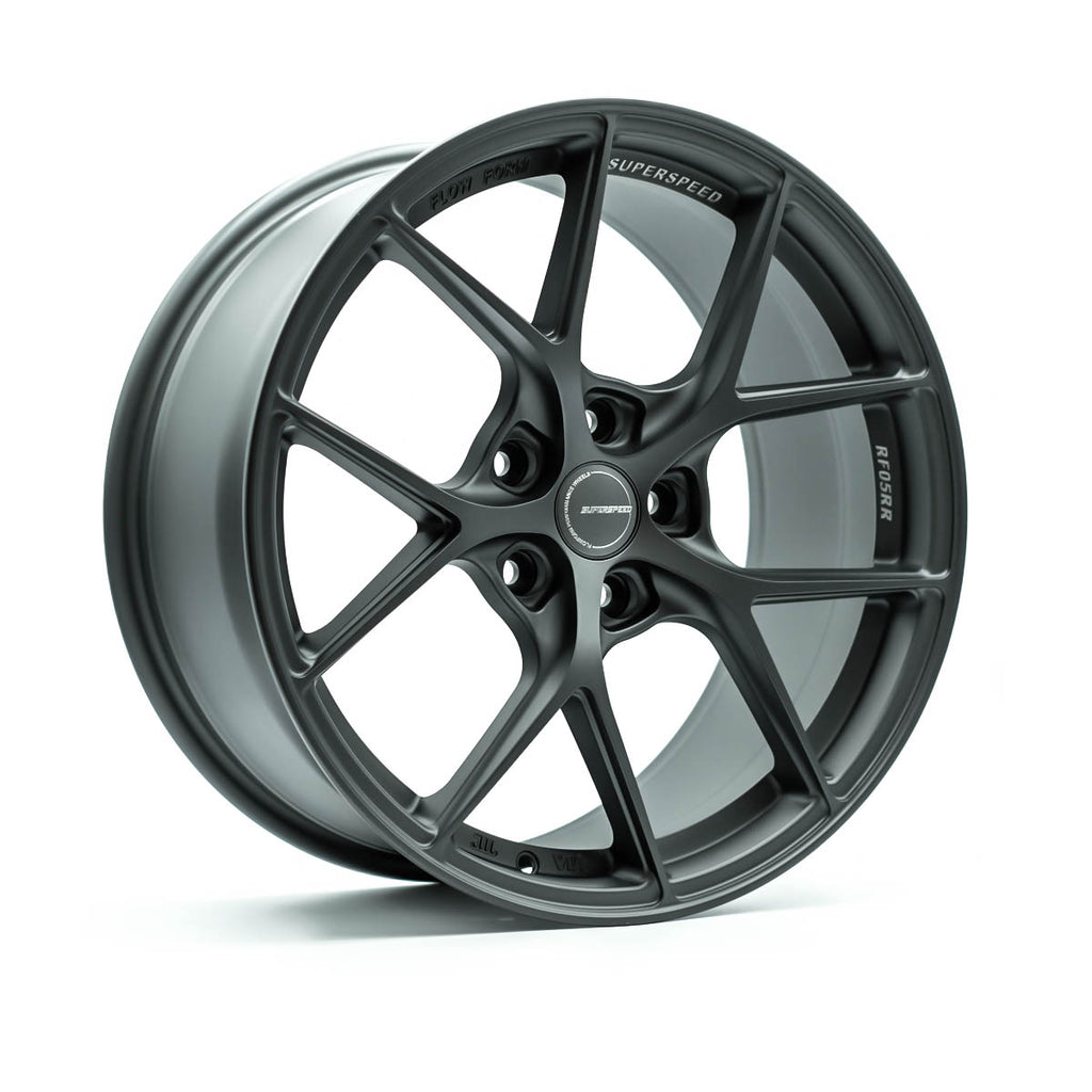 RF05RR Flow Form Matt Gunmetal 18x9.5 +38 5x120 CB64.1 Cone seat