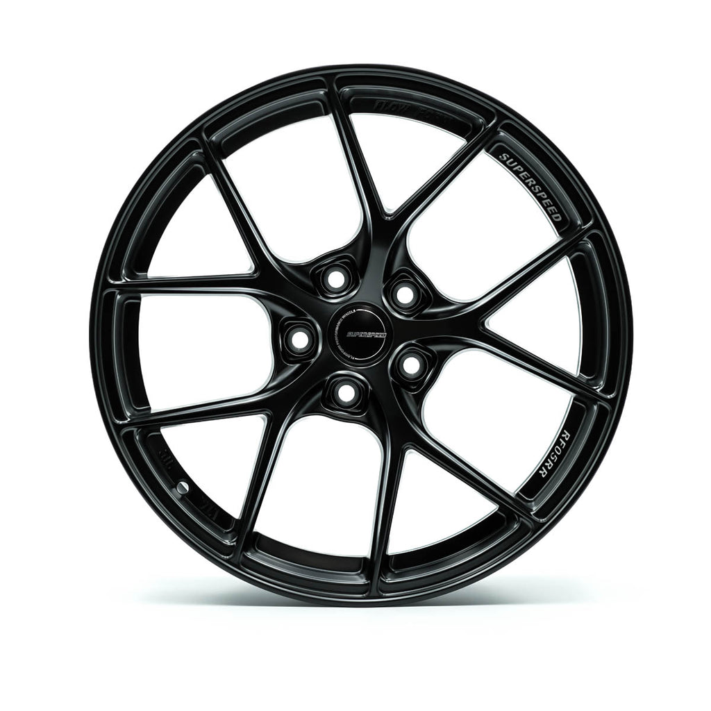 RF05RR Flow Form Matt Black 18x8.5 +42 5x112 CB57.1 Cone seat
