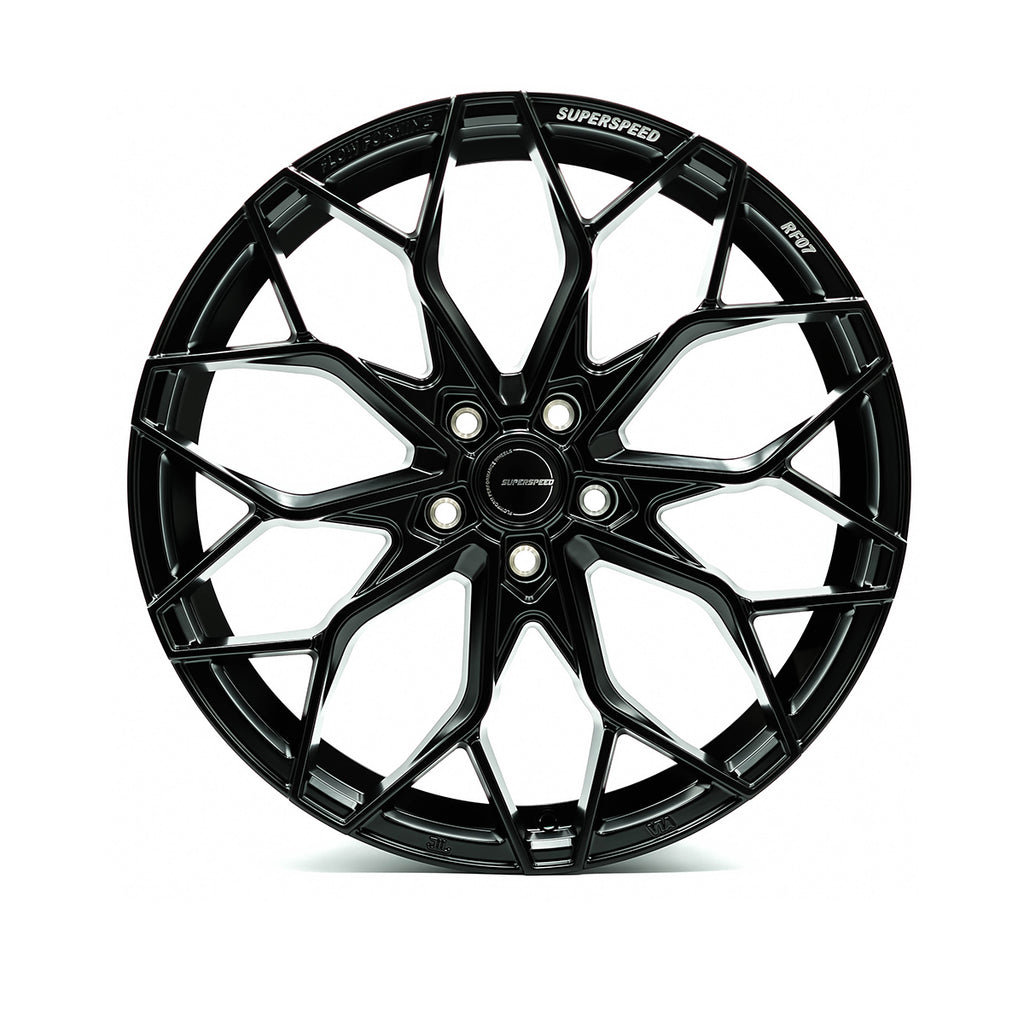 RF07 Flow Form Matt Black  20x9 +25 5x112  CB66.6 Ball seat