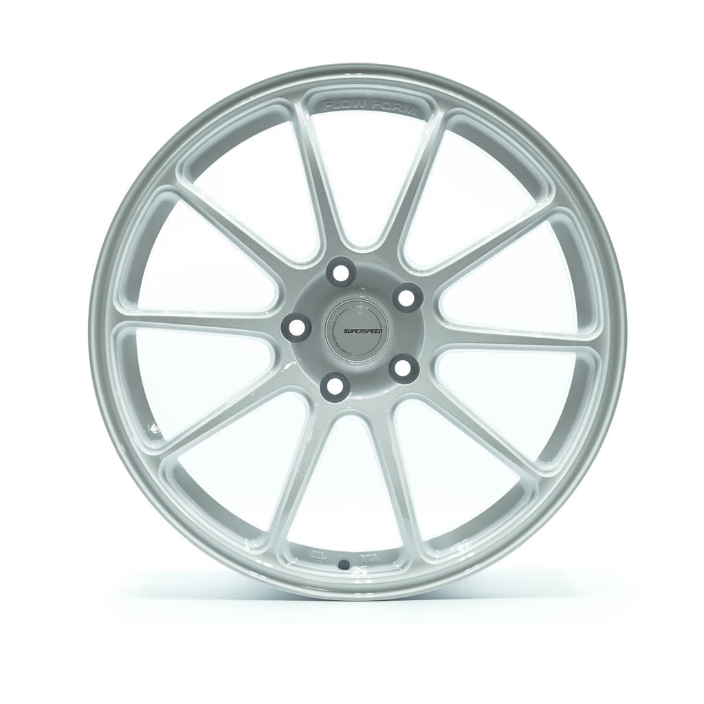 RF03RR Flow Form Speed White 18x8.5 +35 5x114.3 CB73.1 Cone seat