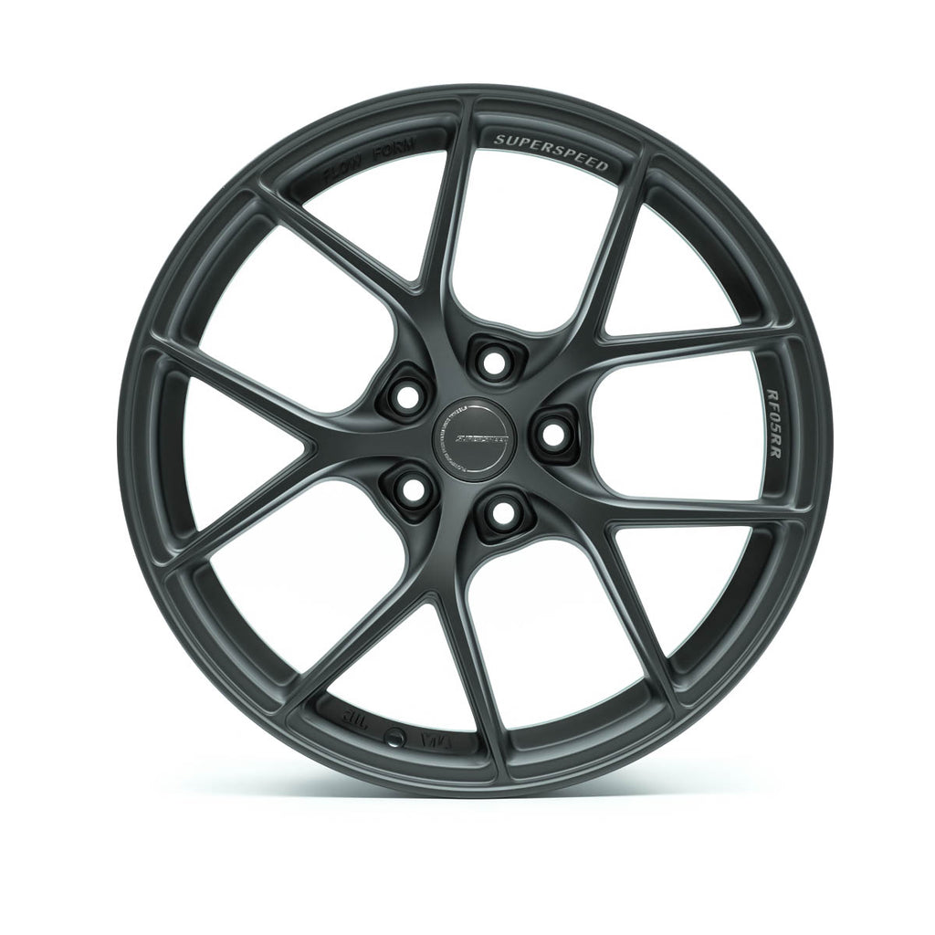 RF05RR Flow Form Matt Gunmetal 18x8.5 +35 5x114.3 CB73.1 Cone seat