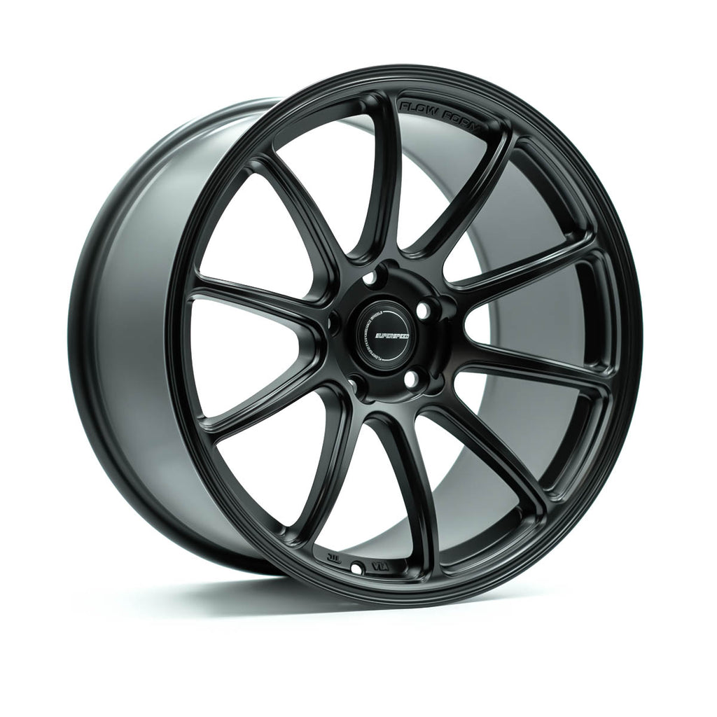 RF03RR Flow Form Matt Black 18x9.5 +38 5x100 CB73.1 Cone seat