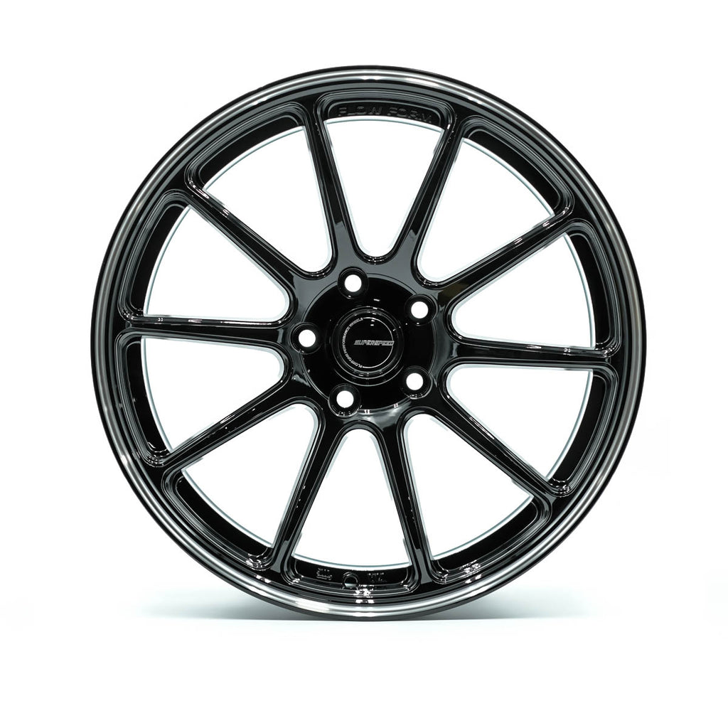 RF03RR Flow Form Black Machining 18x9.5 +38 5x120 CB64.1 Cone seat