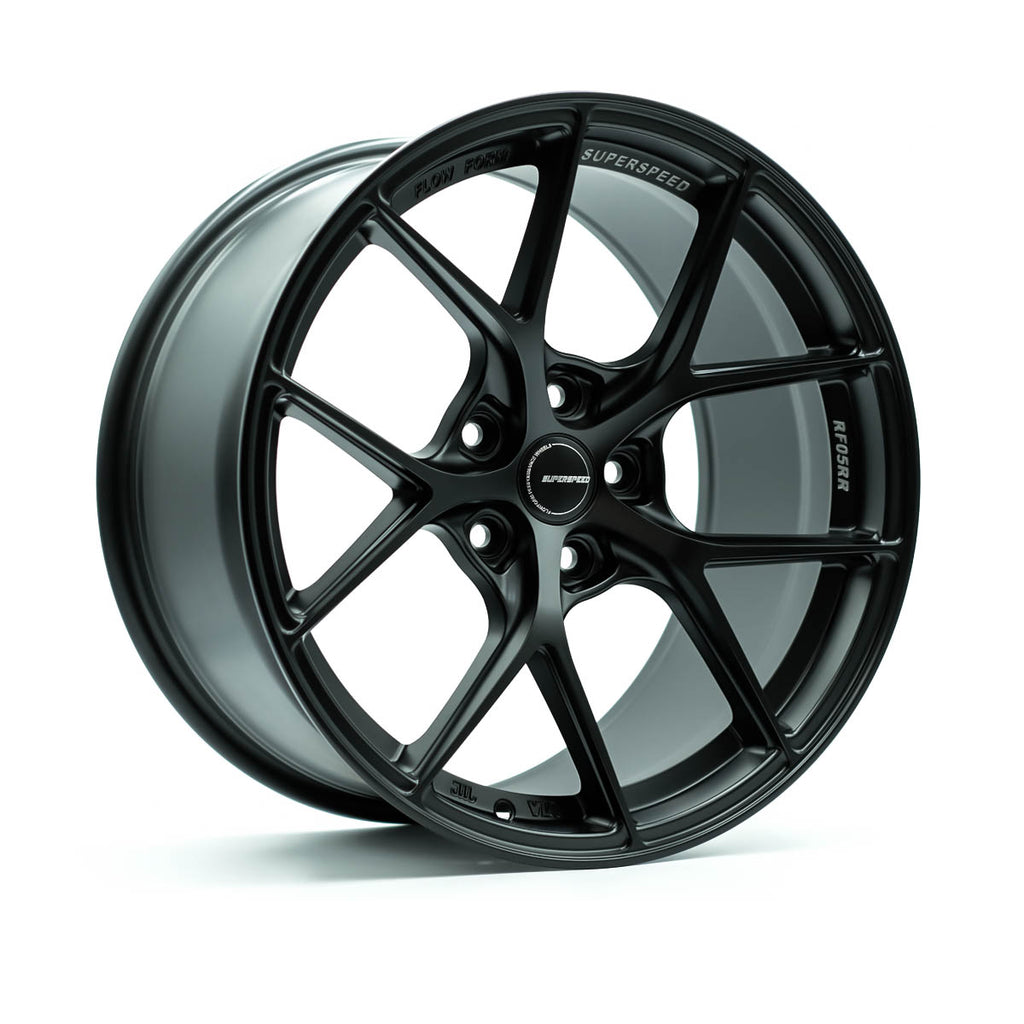 RF05RR Flow Form Matt Black 18x9.5 +38 5x114.3 CB73.1 Cone seat