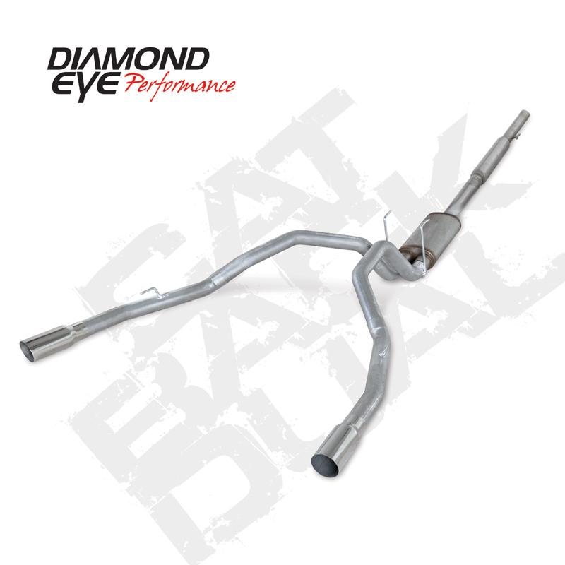 Diamond Eye KIT 3in Catback DUAL AL: DODGE 1500 2009-12 HEMI - GTR Auto