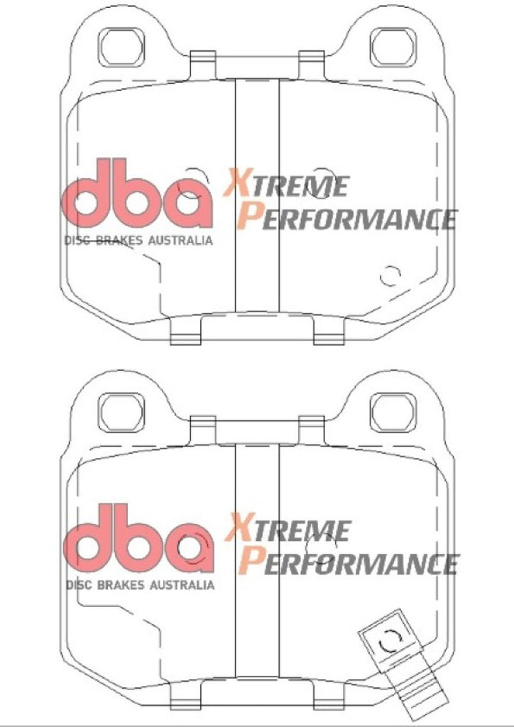 DBA 03-06 EVO / 04-09 STi / 03-07 350Z Track Edition/G35 w/ Brembo XP650 Rear Brake Pads - GTR Auto