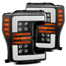 Load image into Gallery viewer, AlphaRex 17-19 Ford F-250 SD NOVA LED Proj Headlights Plank Style Matte Blk w/Activ Light/Seq Signal - GTR Auto