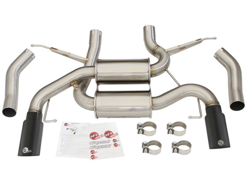 aFe MACHForce XP 2.5in Axle Back Stainless Exhaust w/ Black Tips 07-13 BMW 335i 3.0L L6 (E90/92) N55 - GTR Auto