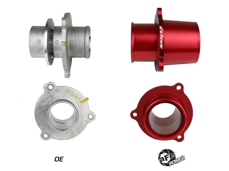 aFe BladeRunner 15-20 VW GTI Turbo Muffler Delete for OE Charge Pipe - Red 46-20416-R