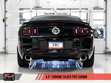 Load image into Gallery viewer, AWE Tuning S197 Mustang GT Axle-Back Exhaust - Track Edition (Chrome Silver Tips)