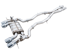 Load image into Gallery viewer, AWE Tuning SwitchPath Cat-Back Exhaust for BMW G8X M3/M4 - Chrome Silver Tips