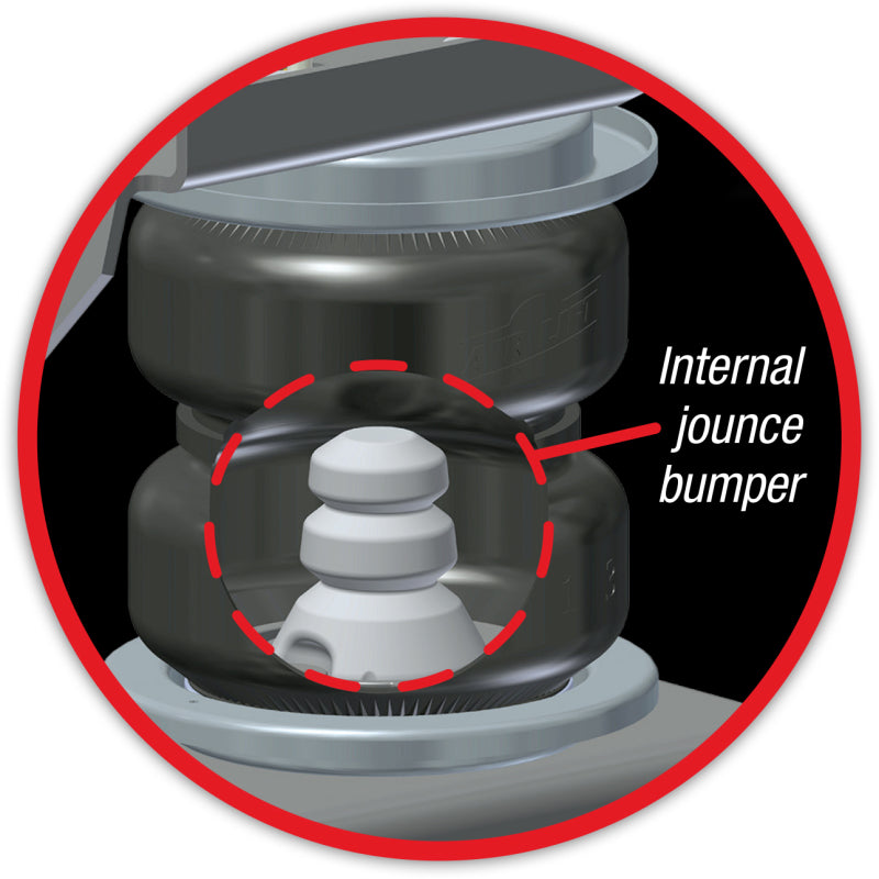 Air Lift Replacement Air Spring - Loadlifter 5000 Ultimate Bellows Type w/ internal Jounce Bumper - GTR Auto