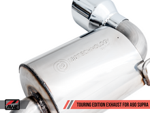 Load image into Gallery viewer, AWE 2020 Toyota Supra A90 Resonated Touring Edition Exhaust - 5in Chrome Silver Tips - GTR Auto