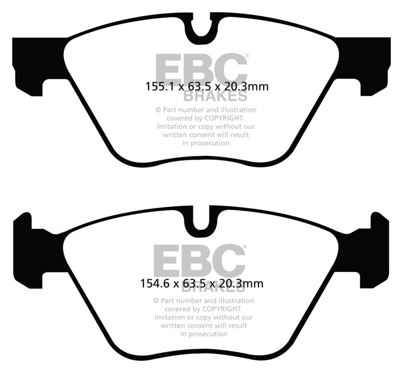 EBC 11+ BMW 528 2.0 Turbo (F10) Redstuff Front Brake Pads - GTR Auto