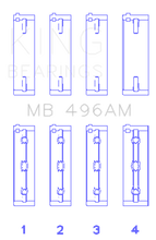 Load image into Gallery viewer, King Engine Bearings Mazda KL V6 (Size STD) Main Bearing Set of 4