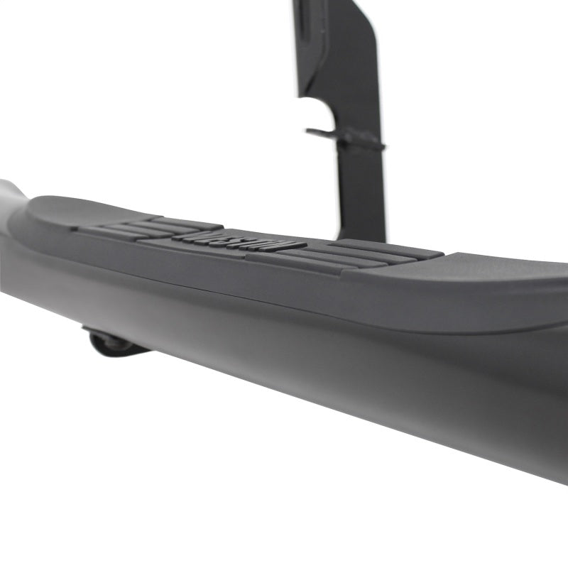 Westin 2014-2018 Chevy Silverado 1500 Dbl Cab (Rocker Mount) E-Series 3 Nerf Step Bars - Black - GTR Auto