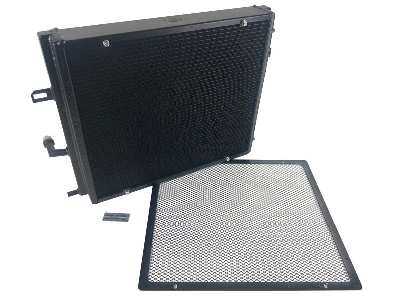 CSF BMW B58/B48 Front Mount Triple-Pass Heat Exchanger w/Rock Guard - Black - GTR Auto