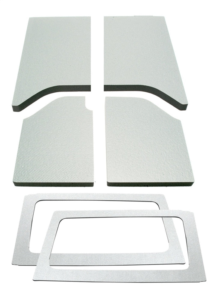 DEI 11-18 Jeep Wrangler JK 2-Door Boom Mat Complete Headliner Kit - 6 Piece - White - GTR Auto
