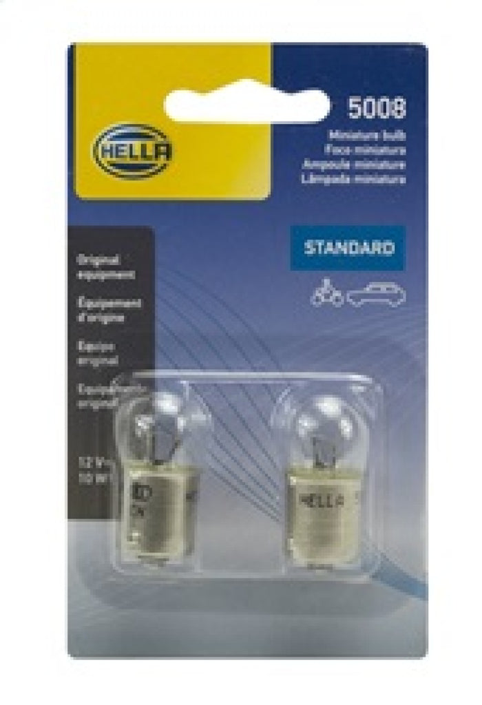 Hella Bulb 5008 12V 10W Ba15S B6 (2) - GTR Auto